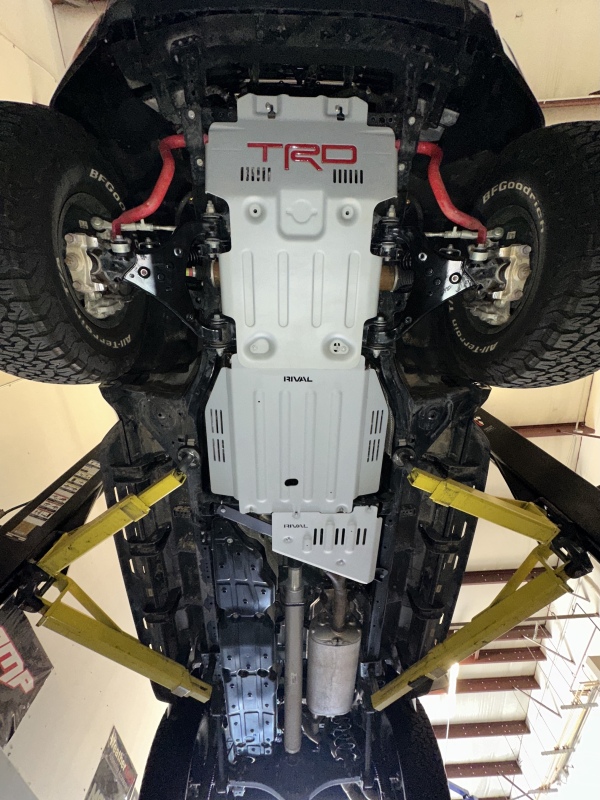 Toyota Tundra Skid Plate - Rival 4x4 - Aluminum Transmission Catalytic Converter - `21-`25